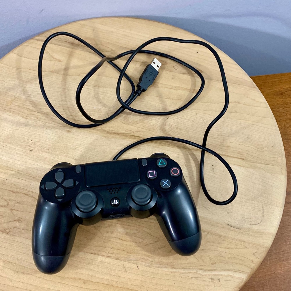 Sony PS4 DualShock 4 Wireless Controller Black OEM V2 Gen 2 CUH-ZCT2U W/Cable